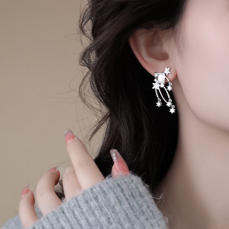 Серьги ONEKISS Серьги из латуни с синтетическим кубическим цирконием Женские - изображение 2