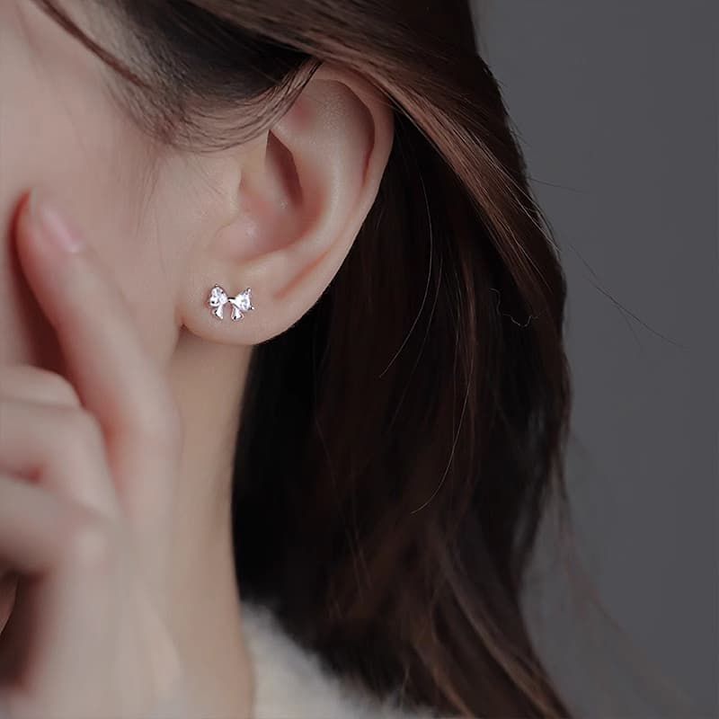 Серьги ONEKISS 999 Серебряная игла серебро с содержанием примерно 0,045G золото-покрытая медь искусственный фианит - изображение 6