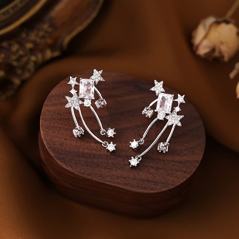 Серьги ONEKISS Серьги из латуни с синтетическим кубическим цирконием Женские - изображение 7