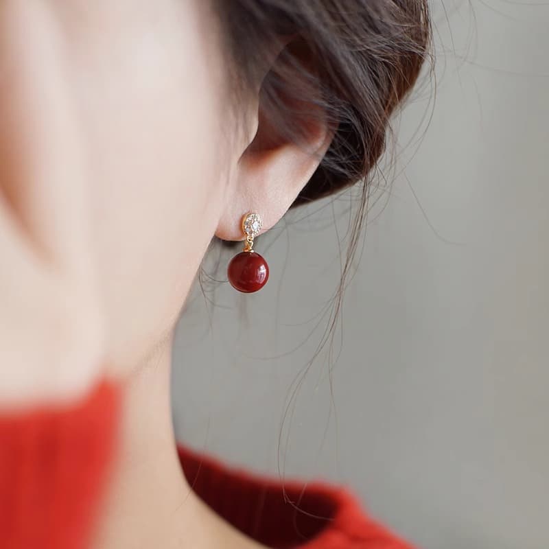 Серьги ONEKISS Серьги из покрытого золотом медного кубического циркония женские - изображение 3