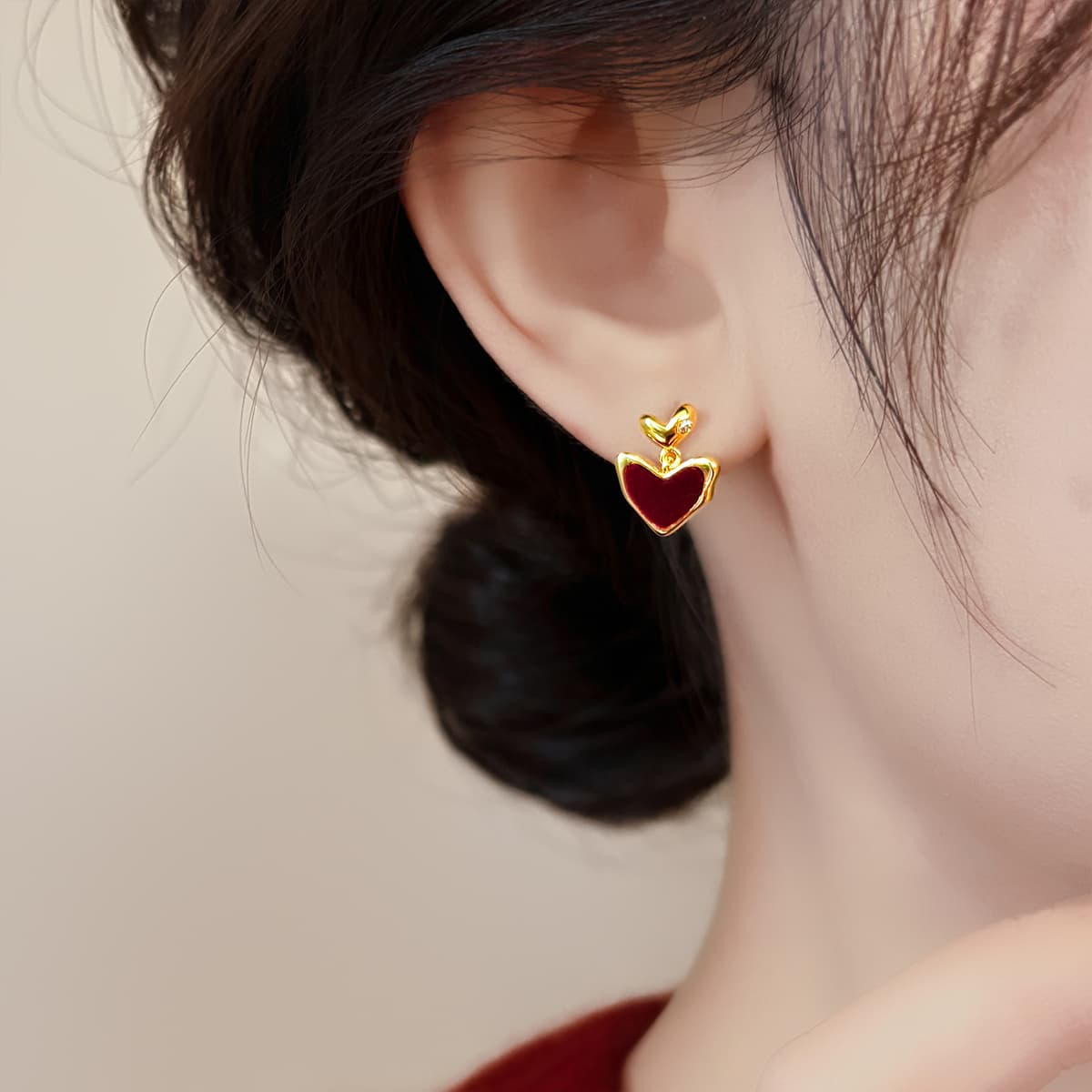 Серьги ONEKISS Синтетический кубический цирконий золото с покрытием медные шерстяные серьги для женщин - изображение 5
