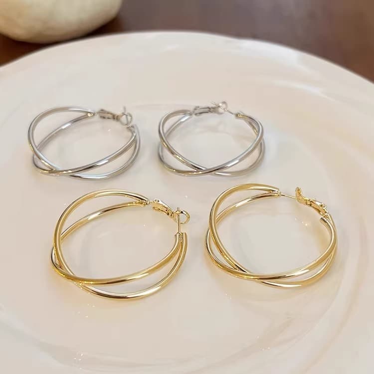 Серьги ONEKISS Серьги из меди с золотым покрытием женские - изображение 3