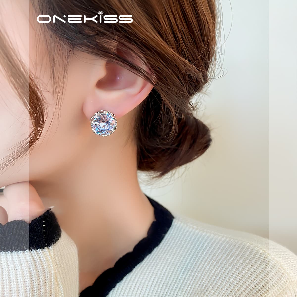 Серьги ONEKISS Серьги с цирконием Женские - изображение 4