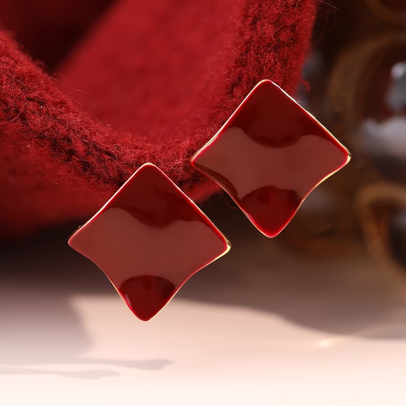 Серьги ONEKISS Капля Глазурь Золото Покрытие Медные Серьги Женские - изображение 7