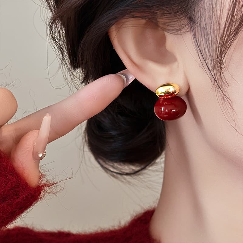 Серьги ONEKISS Серьги с покрытием из медного золота имитация жемчуга женские - изображение 6