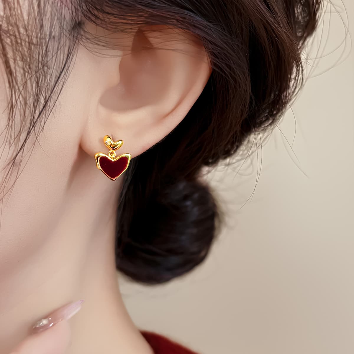 Серьги ONEKISS Синтетический кубический цирконий золото с покрытием медные шерстяные серьги для женщин - изображение 6