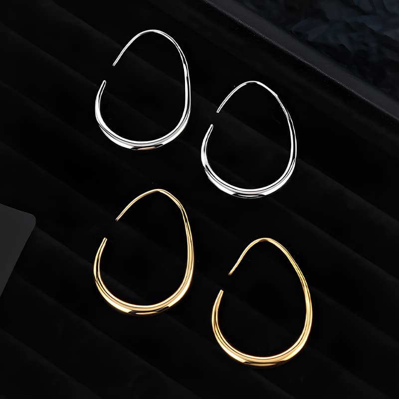 Серьги ONEKISS Серьги из меди с золотым покрытием женские - изображение 2