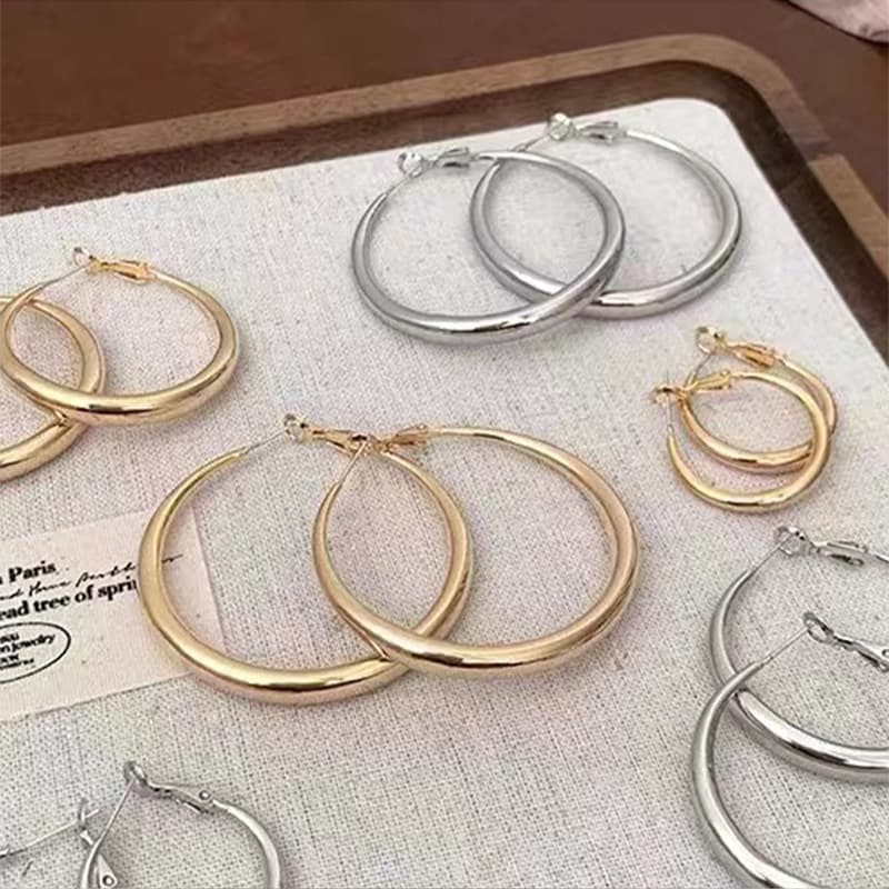 Серьги ONEKISS Золото-покрытые медные S999 серьги-гвоздики из стерлингового серебра для женщин - изображение 5