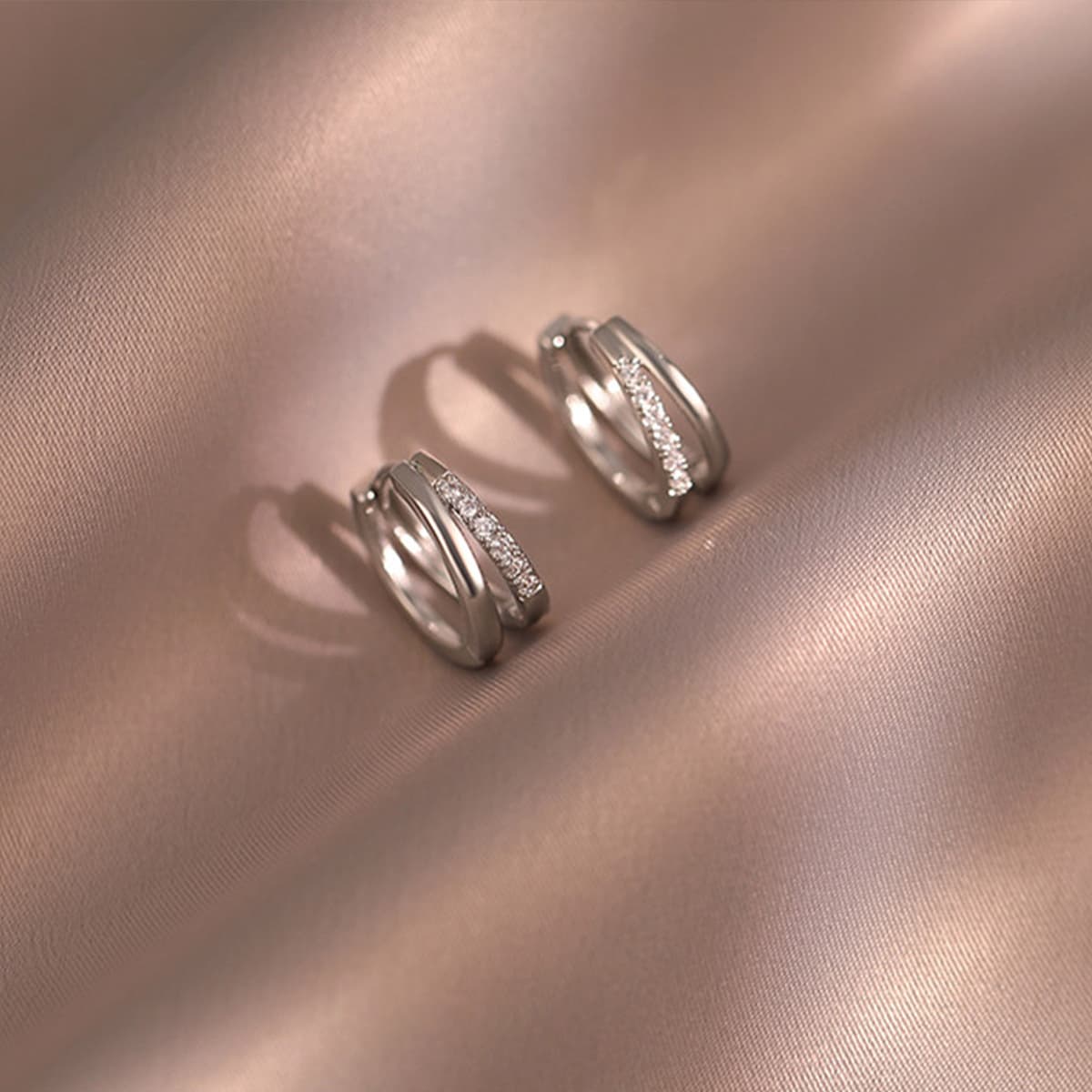 Серьги ONEKISS Серьги из покрытого золотом медного кубического циркония женские - изображение 4