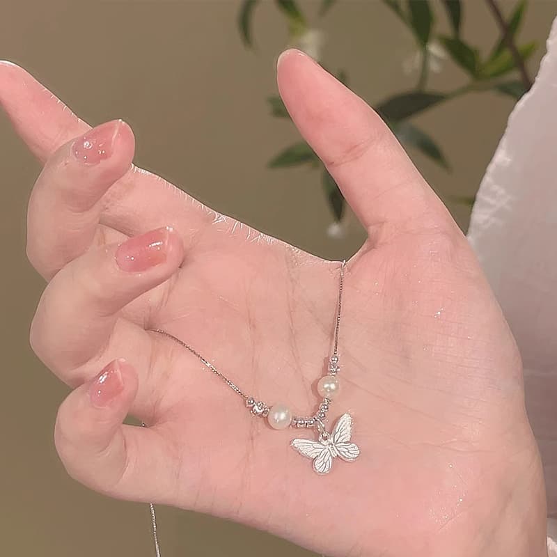 Ожерелье ONEKISS Стекло Золото Покрытый Медный Искусственный Жемчуг Ожерелье Женское - изображение 6