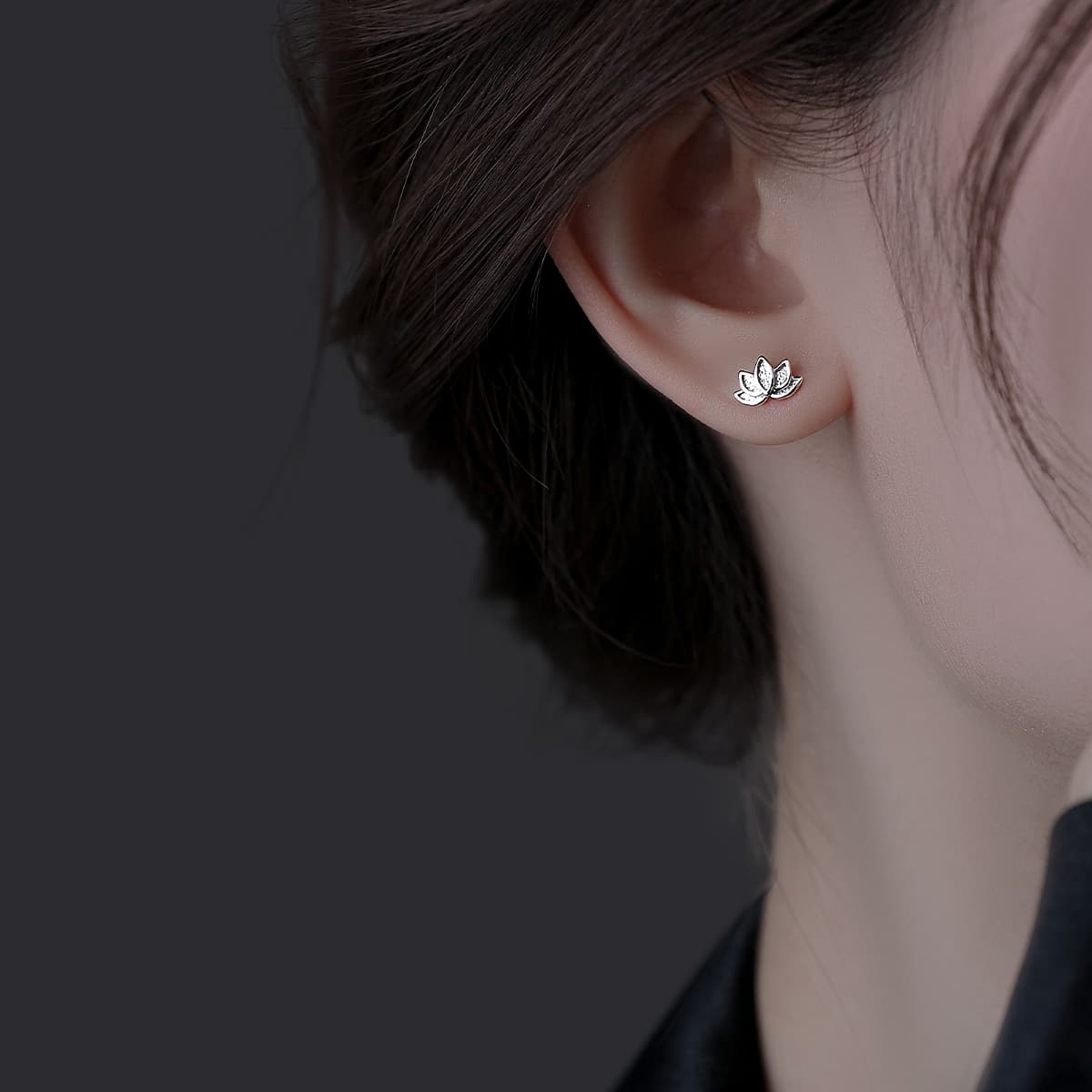 Серьги ONEKISS 999 Серебряная игла Серебряное содержание примерно 0,045G Золото-покрытые медные серьги Женские - изображение 3