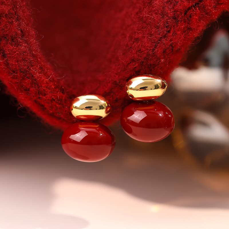 Серьги ONEKISS Серьги с покрытием из медного золота имитация жемчуга женские - изображение 7