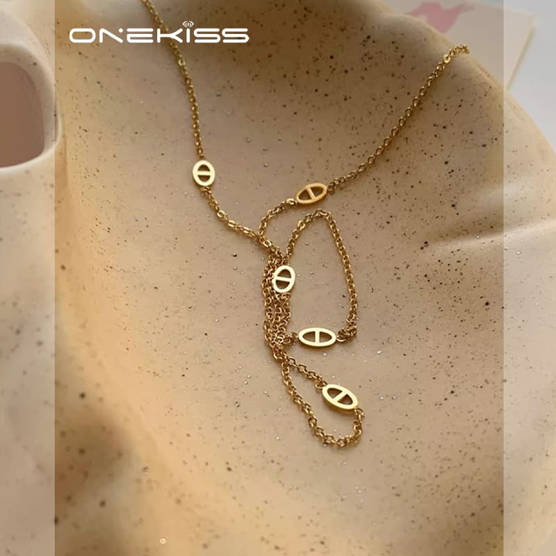 Ожерелье ONEKISS Титановая сталь Цепочки и ожерелья Женские - изображение 5