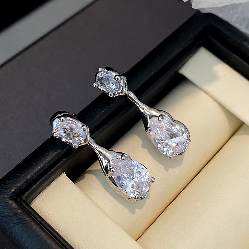 Серьги ONEKISS Серьги из покрытого золотом медного кубического циркония женские - изображение 6