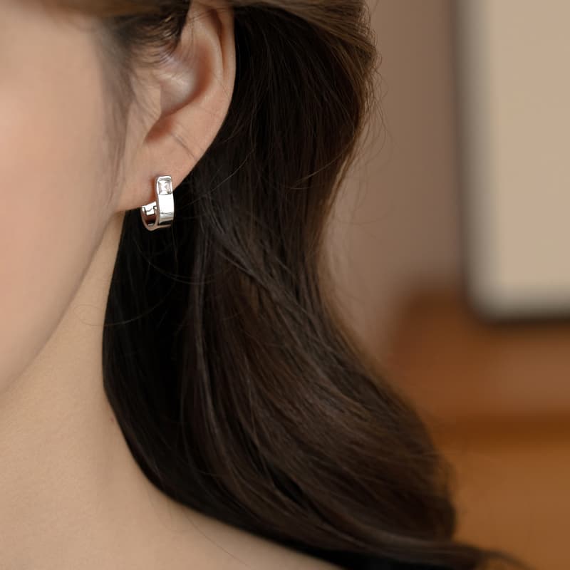 Серьги ONEKISS Серьги из покрытого золотом медного кубического циркония женские - изображение 4