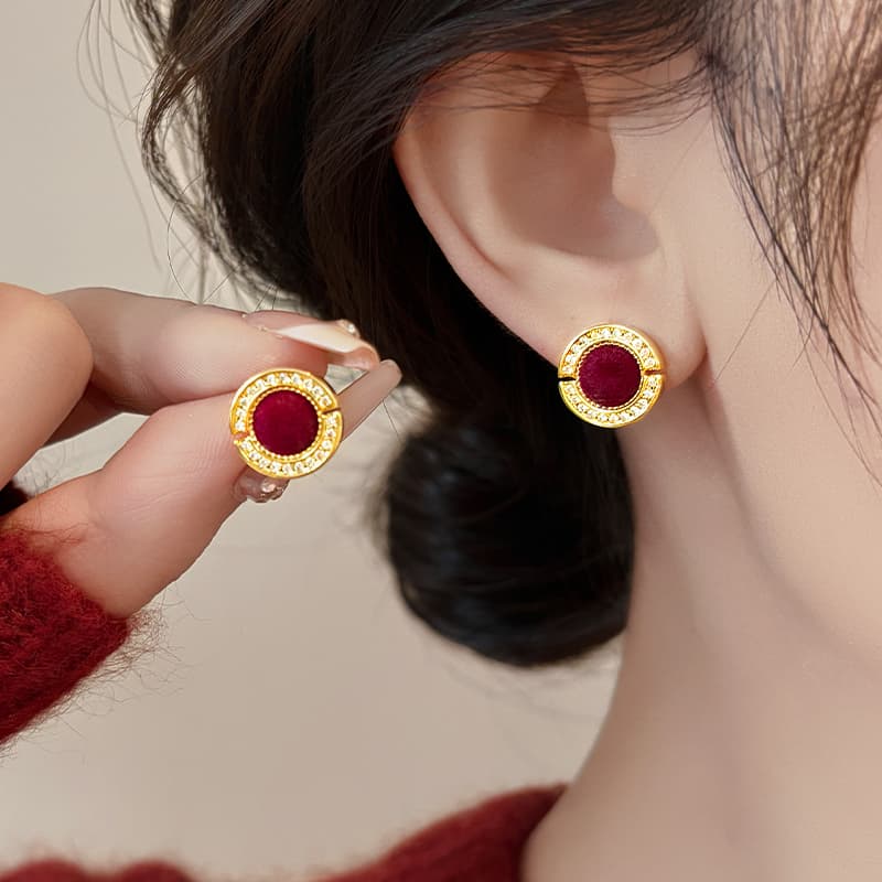 Серьги ONEKISS Синтетический кубический цирконий золото с покрытием медные шерстяные серьги для женщин - изображение 2