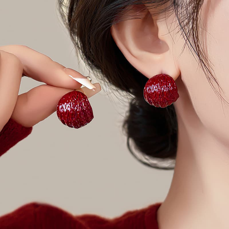 Серьги ONEKISS Серьги с покрытием из золота глазурь капля медный женские - изображение 2