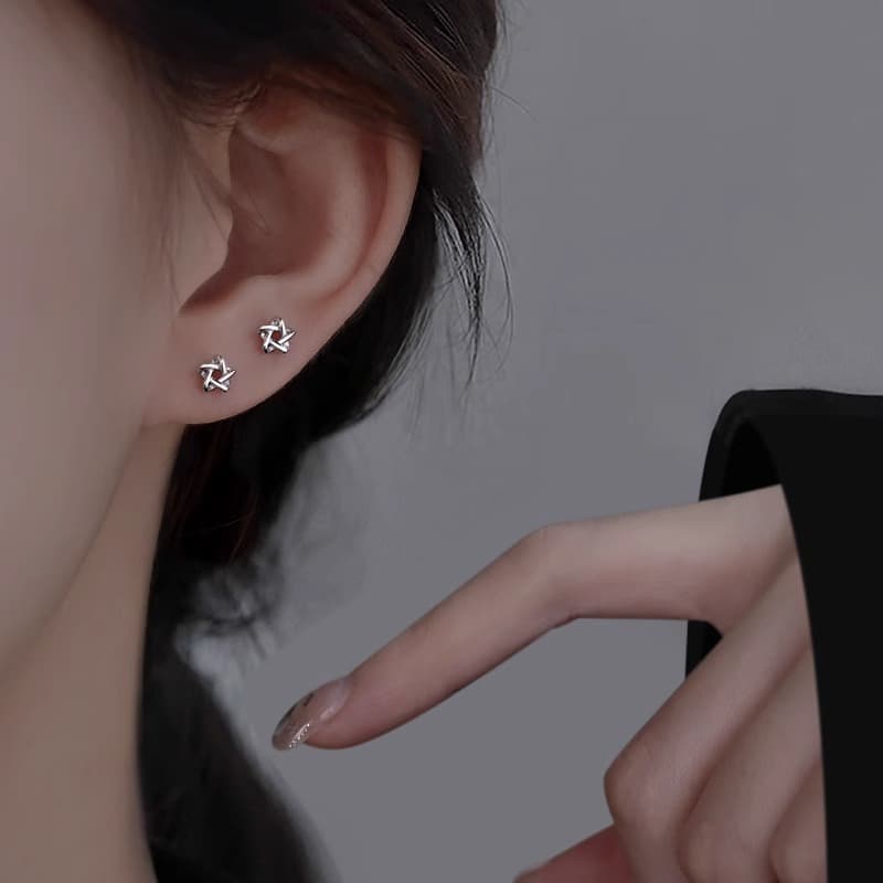 Серьги ONEKISS S999 Серьги из стерлингового серебра с покрытием из золота и меди женские - изображение 4