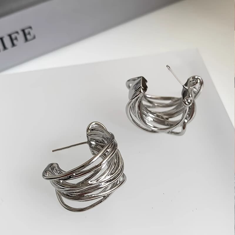 Серьги ONEKISS Серьги из меди с золотым покрытием женские - изображение 2