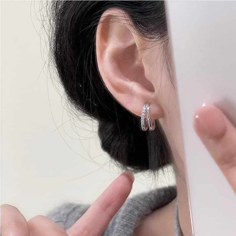 Серьги ONEKISS Серьги из покрытого золотом медного кубического циркония женские - изображение 7