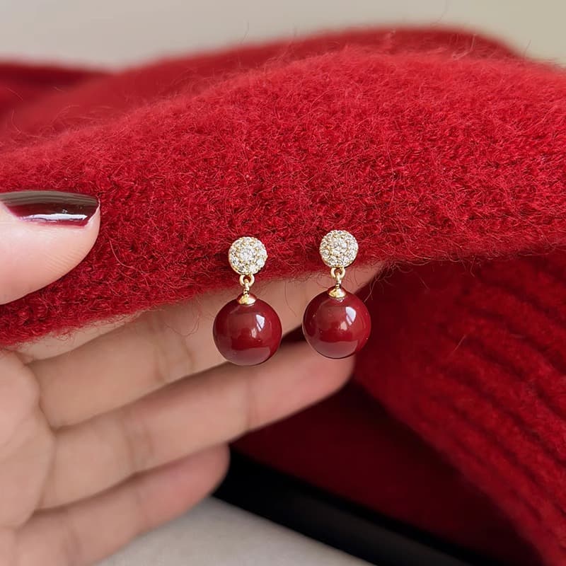 Серьги ONEKISS Серьги из покрытого золотом медного кубического циркония женские - изображение 4