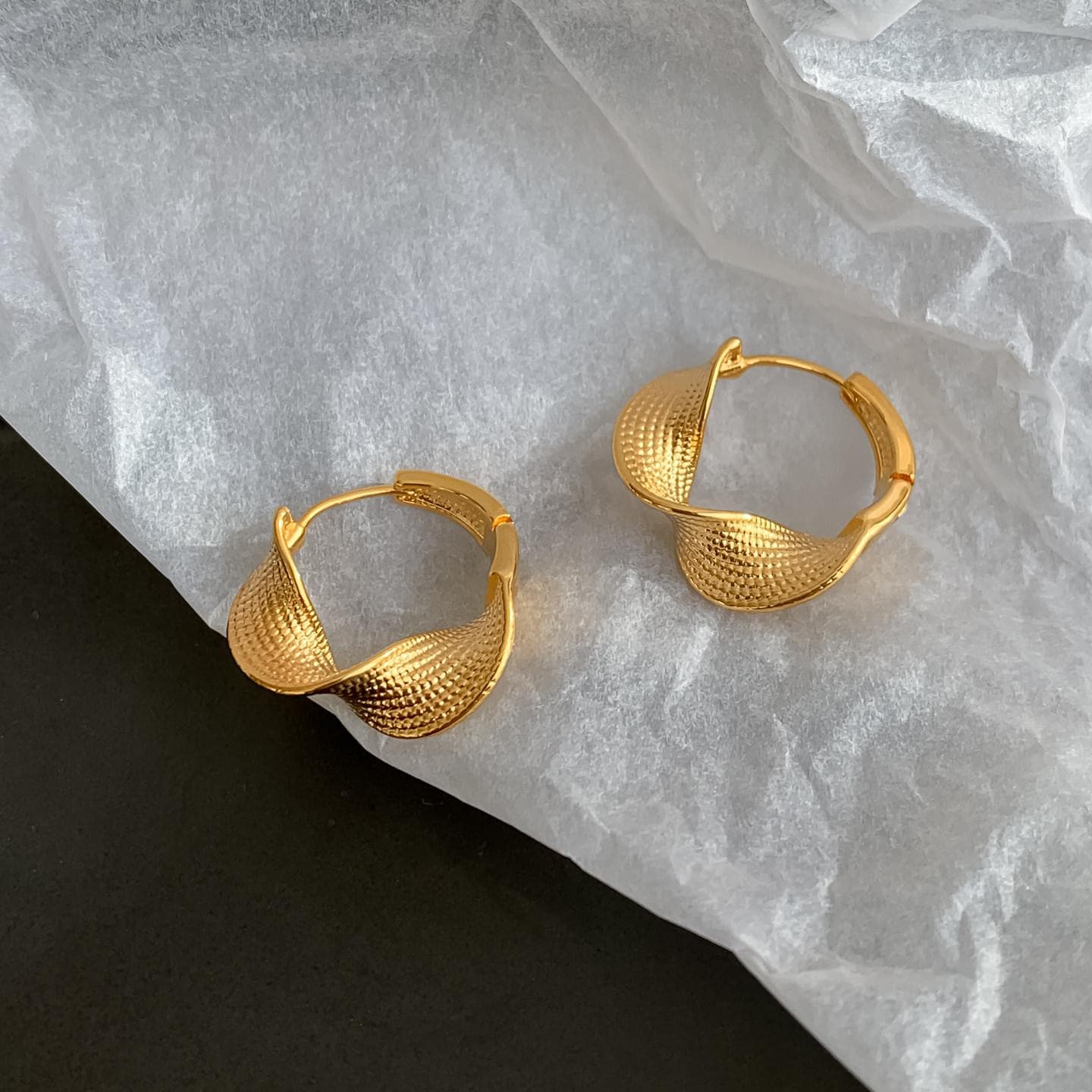 Серьги ONEKISS Серьги из меди с золотым покрытием женские - изображение 5