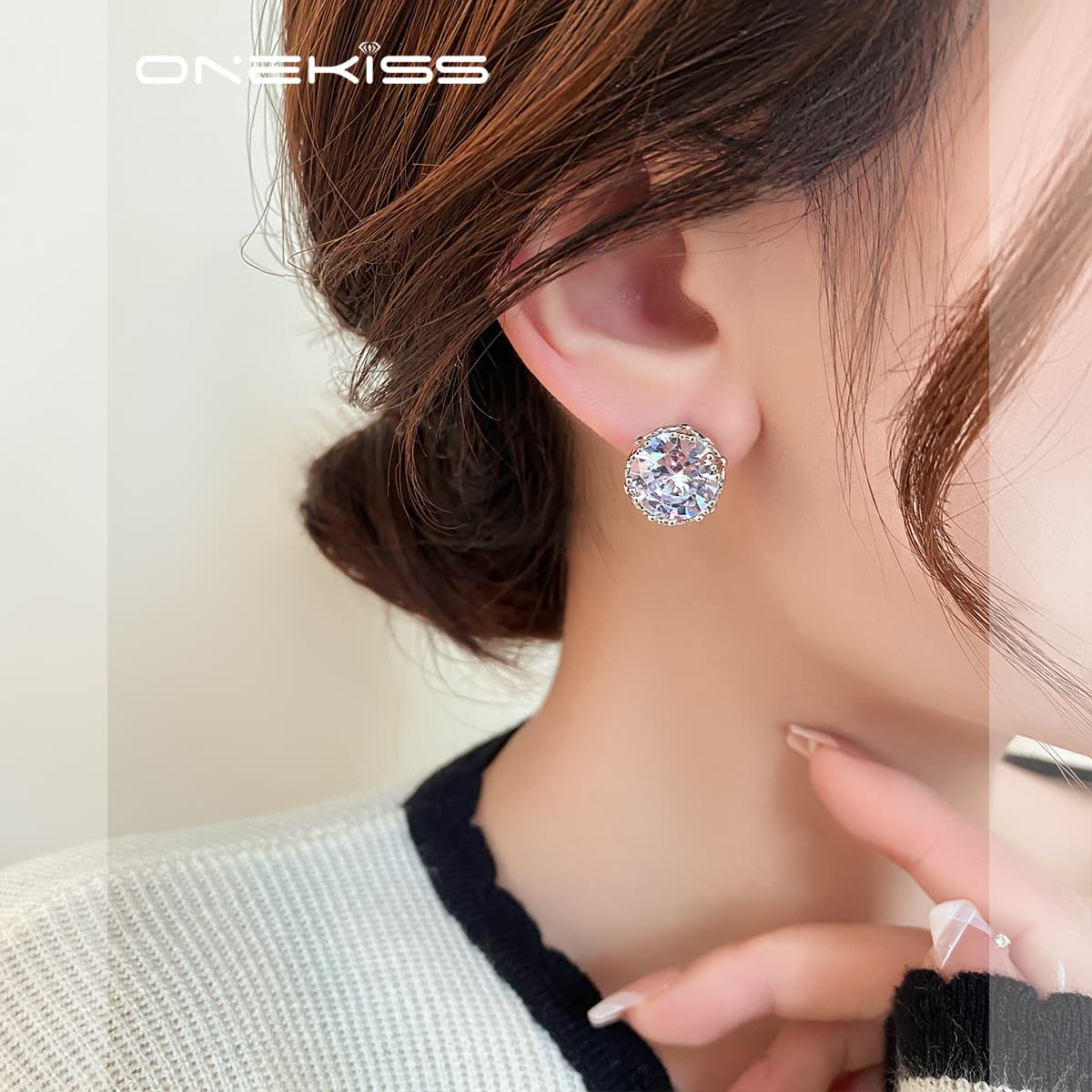 Серьги ONEKISS Серьги с цирконием Женские - изображение 3
