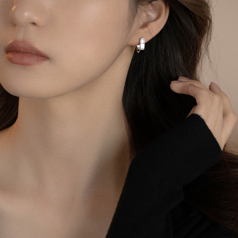 Серьги ONEKISS Серьги из покрытого золотом медного кубического циркония женские - изображение 5