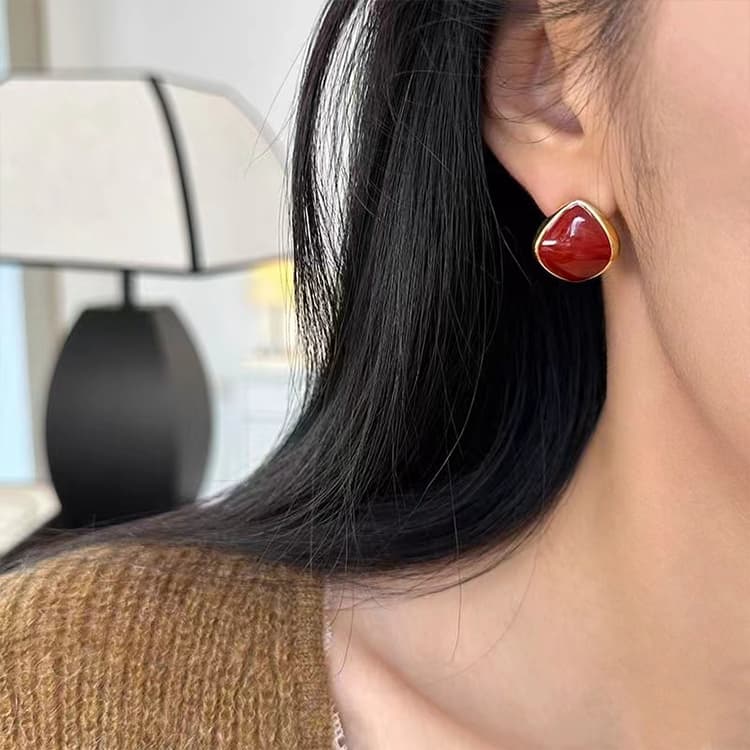 Серьги ONEKISS Серьги из меди с золотым покрытием женские - изображение 5