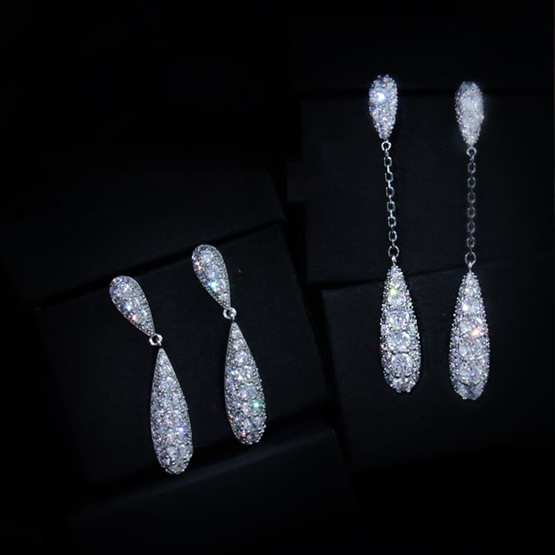 Серьги ONEKISS Серьги из покрытого золотом медного кубического циркония женские - изображение 2