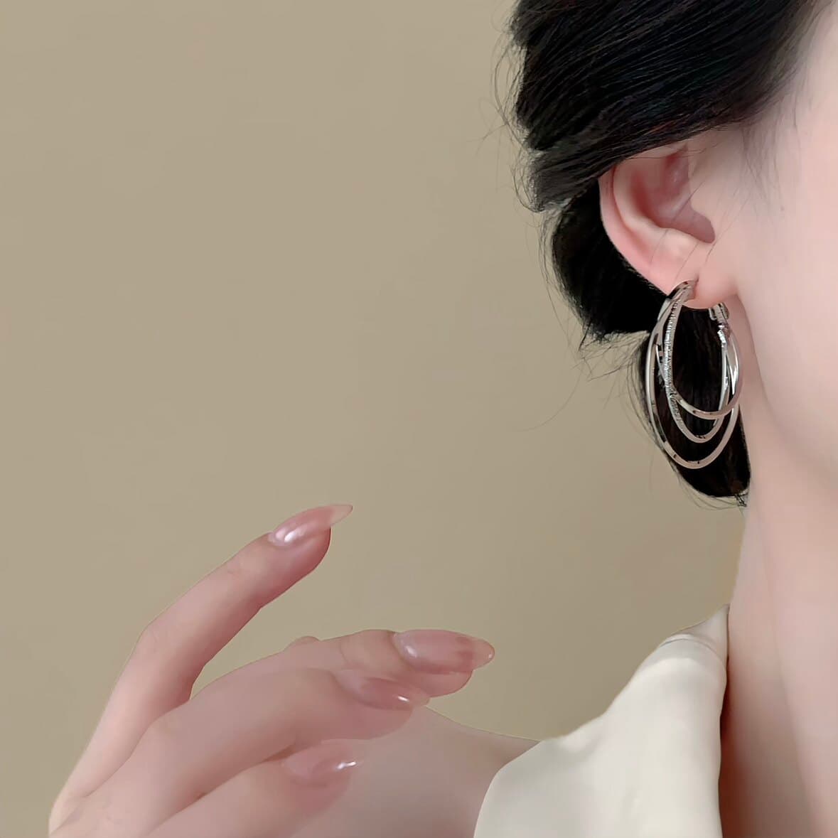 Серьги ONEKISS Серьги из меди с золотым покрытием женские - изображение 6
