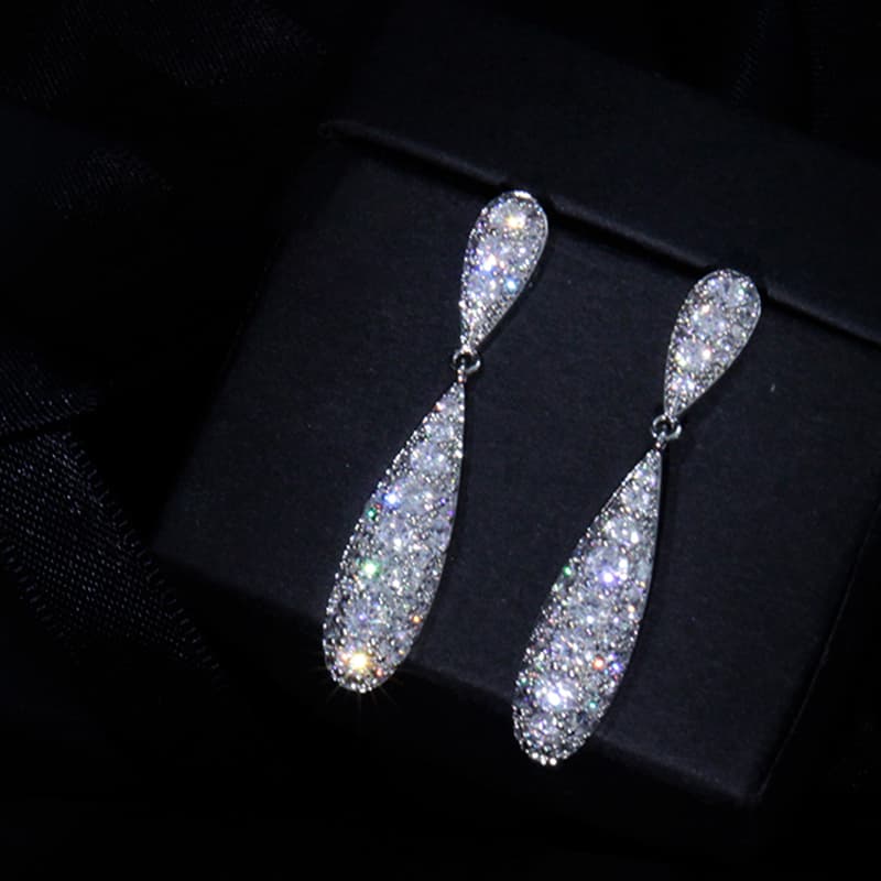 Серьги ONEKISS Серьги из покрытого золотом медного кубического циркония женские - изображение 3