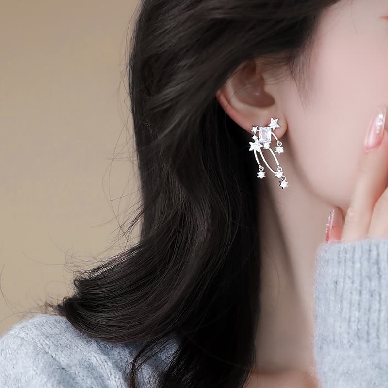 Серьги ONEKISS Серьги из латуни с синтетическим кубическим цирконием Женские - изображение 4