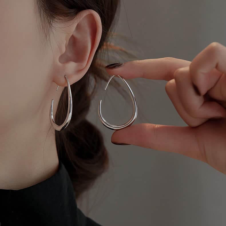 Серьги ONEKISS Серьги из меди с золотым покрытием женские - изображение 5