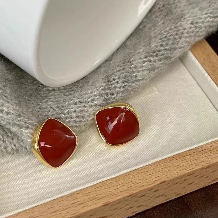 Серьги ONEKISS Серьги из меди с золотым покрытием женские - изображение 4