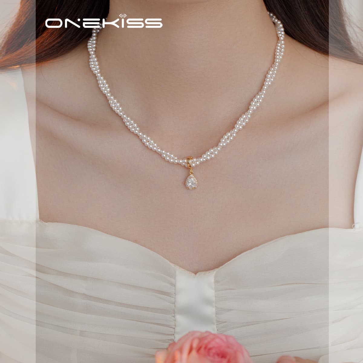 Ожерелье ONEKISS Циркон Цепочки и ожерелья Женские - изображение 2