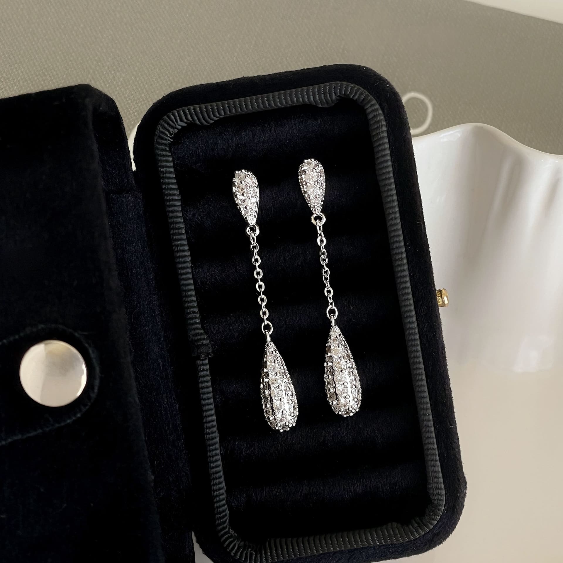 Серьги ONEKISS Серьги из покрытого золотом медного кубического циркония женские - изображение 3