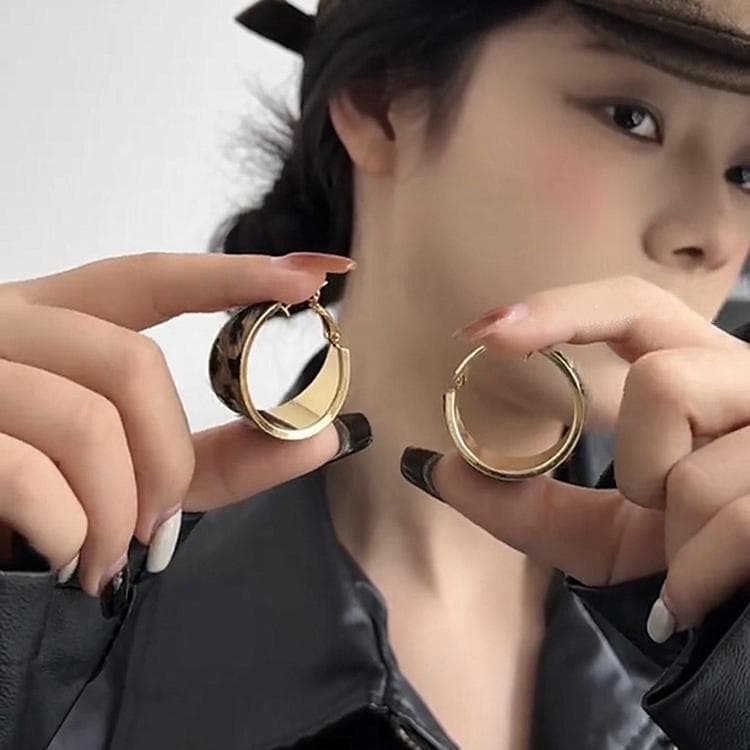 Серьги ONEKISS Серьги с покрытием из золота глазурь капля медный женские - изображение 6