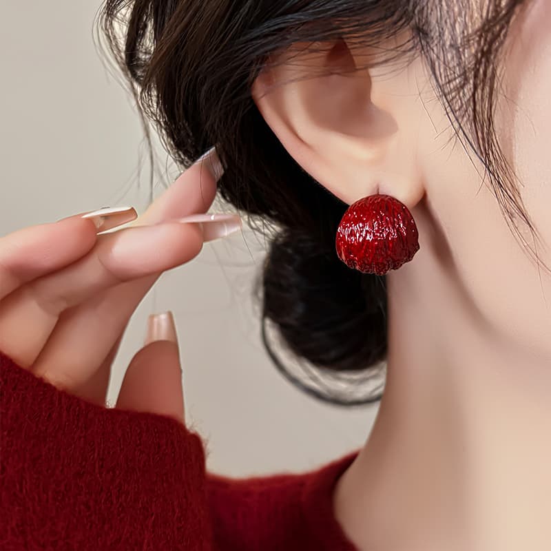 Серьги ONEKISS Серьги с покрытием из золота глазурь капля медный женские - изображение 3