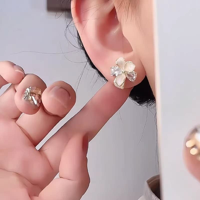 Серьги ONEKISS Циркон Медный Сплав Глазурь-Капля Серьги Женские - изображение 4