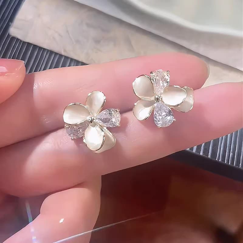 Серьги ONEKISS Циркон Медный Сплав Глазурь-Капля Серьги Женские - изображение 3