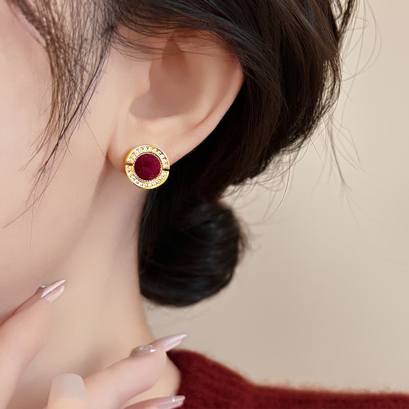 Серьги ONEKISS Синтетический кубический цирконий золото с покрытием медные шерстяные серьги для женщин - изображение 6