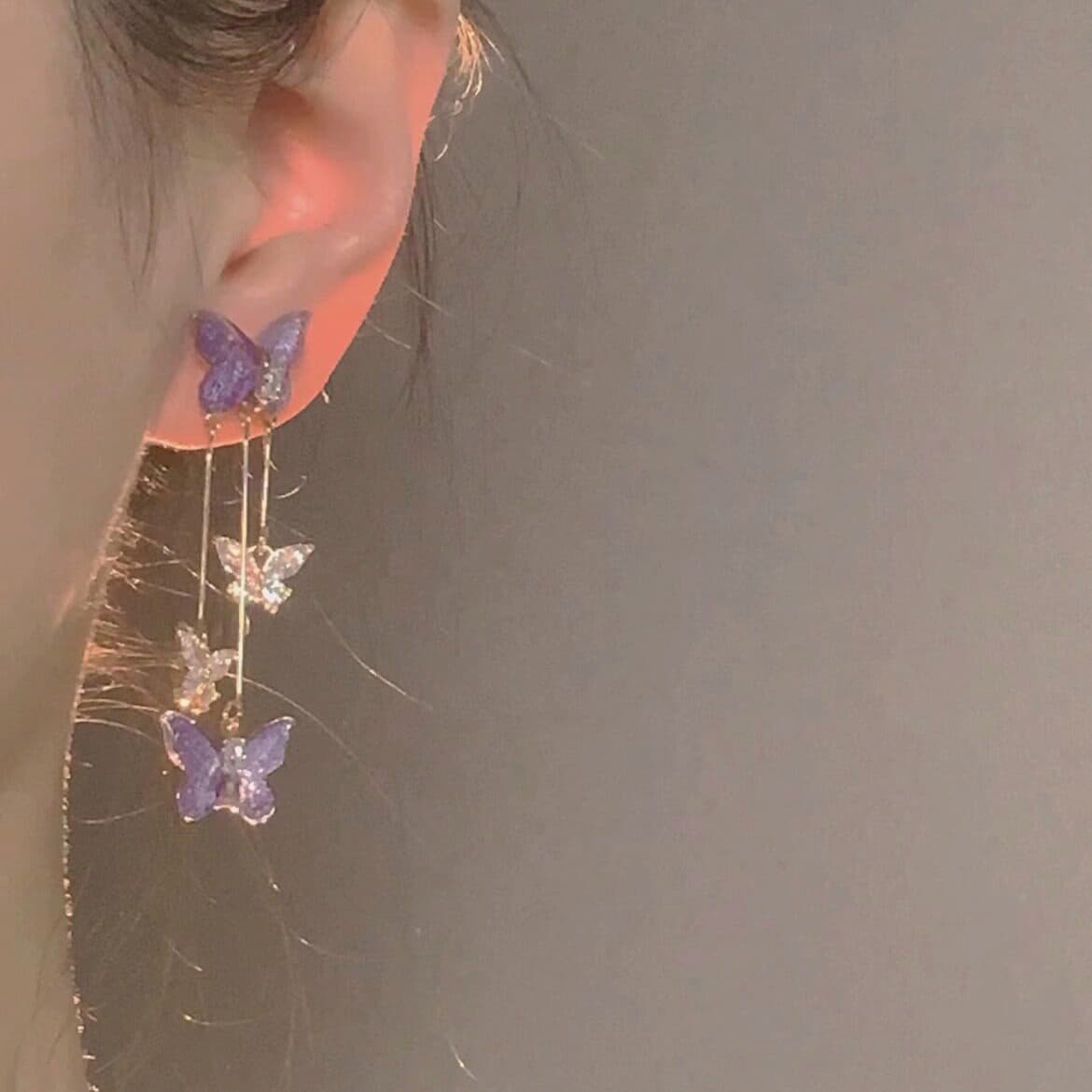 Серьги ONEKISS Серьги из меди с золотым покрытием искусственный циркон женские - изображение 3