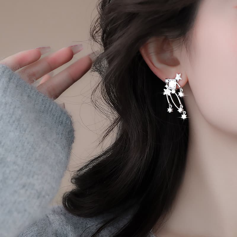 Серьги ONEKISS Серьги из латуни с синтетическим кубическим цирконием Женские - изображение 5