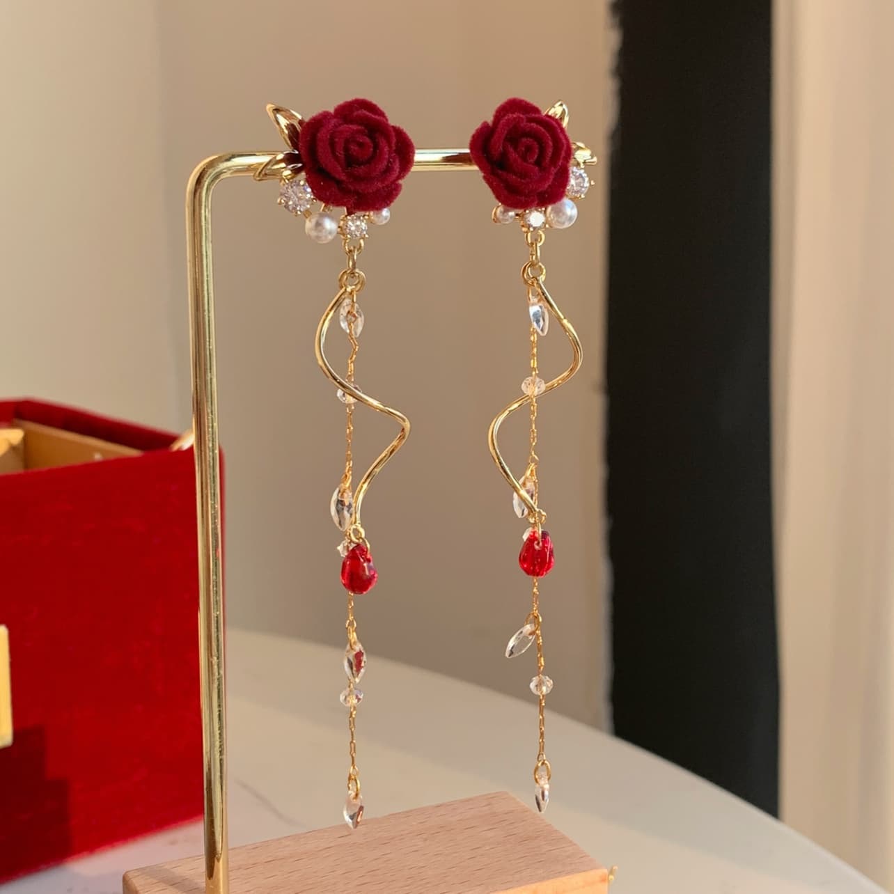 Серьги ONEKISS Синтетический кубический цирконий покрытие золотом медь акрил искусственный жемчуг серьги для женщин - изображение 8