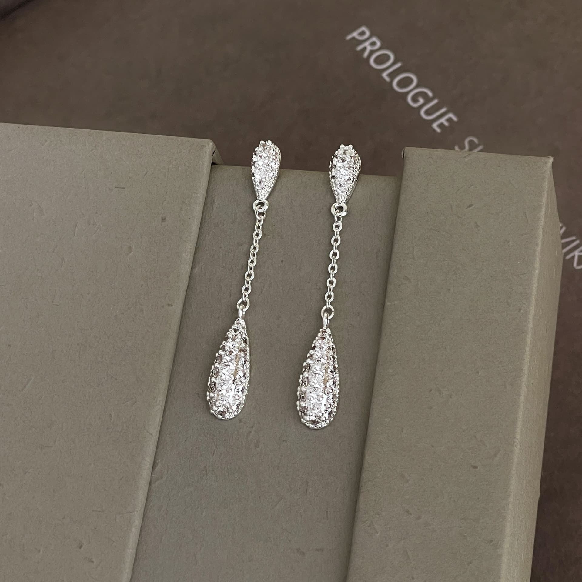 Серьги ONEKISS Серьги из покрытого золотом медного кубического циркония женские - изображение 2