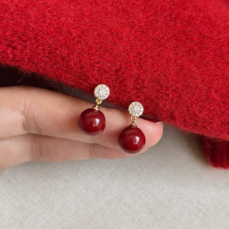 Серьги ONEKISS Серьги из покрытого золотом медного кубического циркония женские - изображение 2