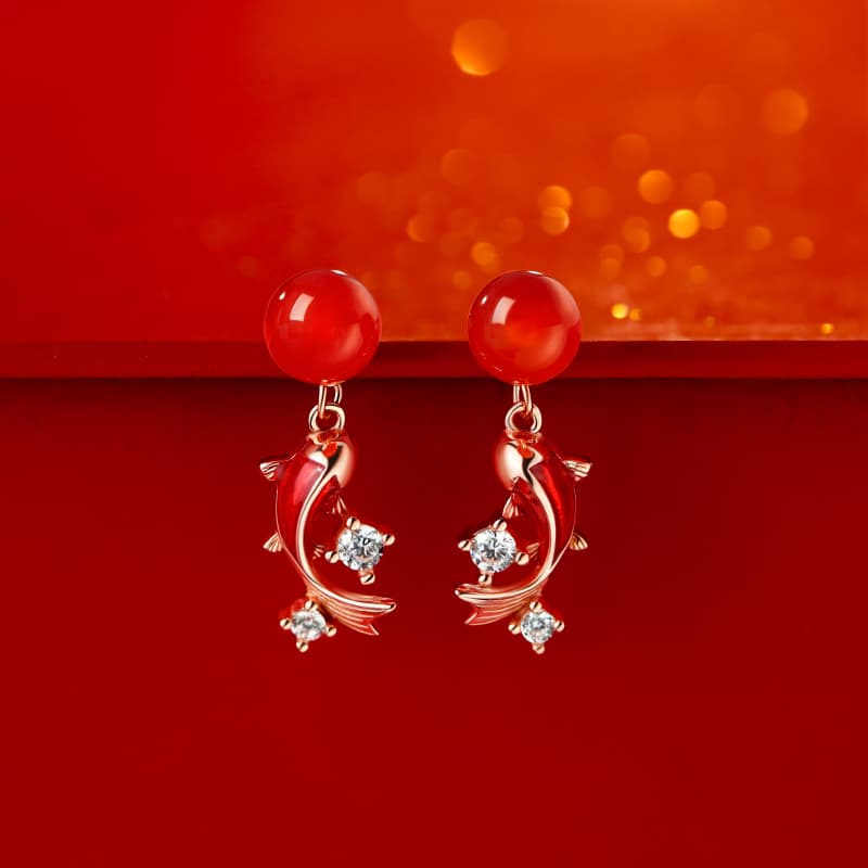 Серьги ONEKISS Синтетический кубический цирконий золотые покрытые медные глазурные серьги для женщин - изображение 5