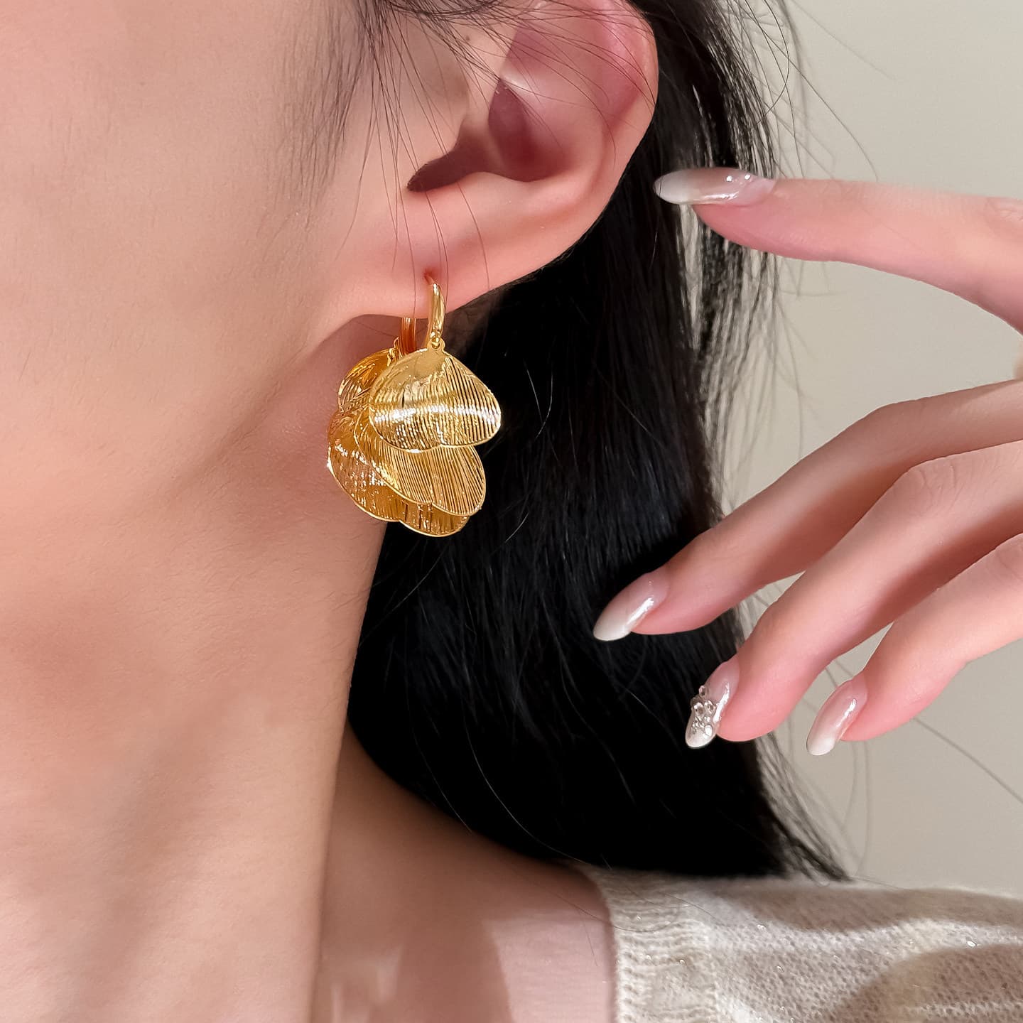 Серьги ONEKISS Серьги из меди с золотым покрытием женские - изображение 2