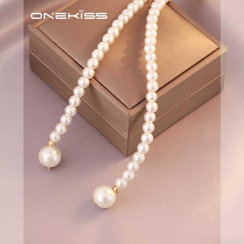 Ожерелье ONEKISS Искусственная жемчужина Цепочки и ожерелья Женские - изображение 3
